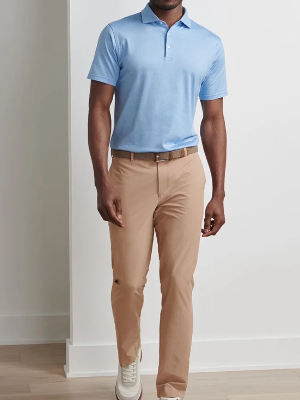 Peter Millar Surge tailored pants in camel